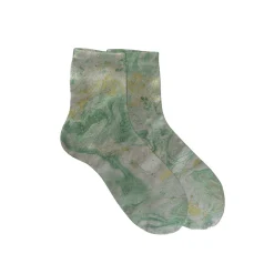 Tomfoolery Green Marbled Metallic Socks Discount
