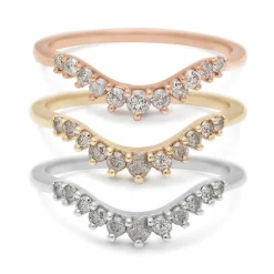 Tomfoolery Grey Diamond Tiara Curve Band Outlet
