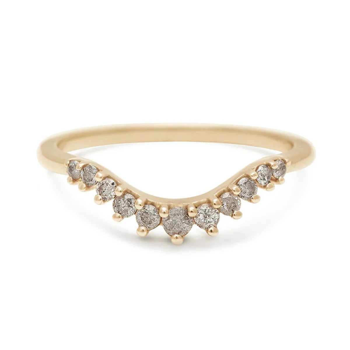 Tomfoolery Grey Diamond Tiara Curve Band Outlet