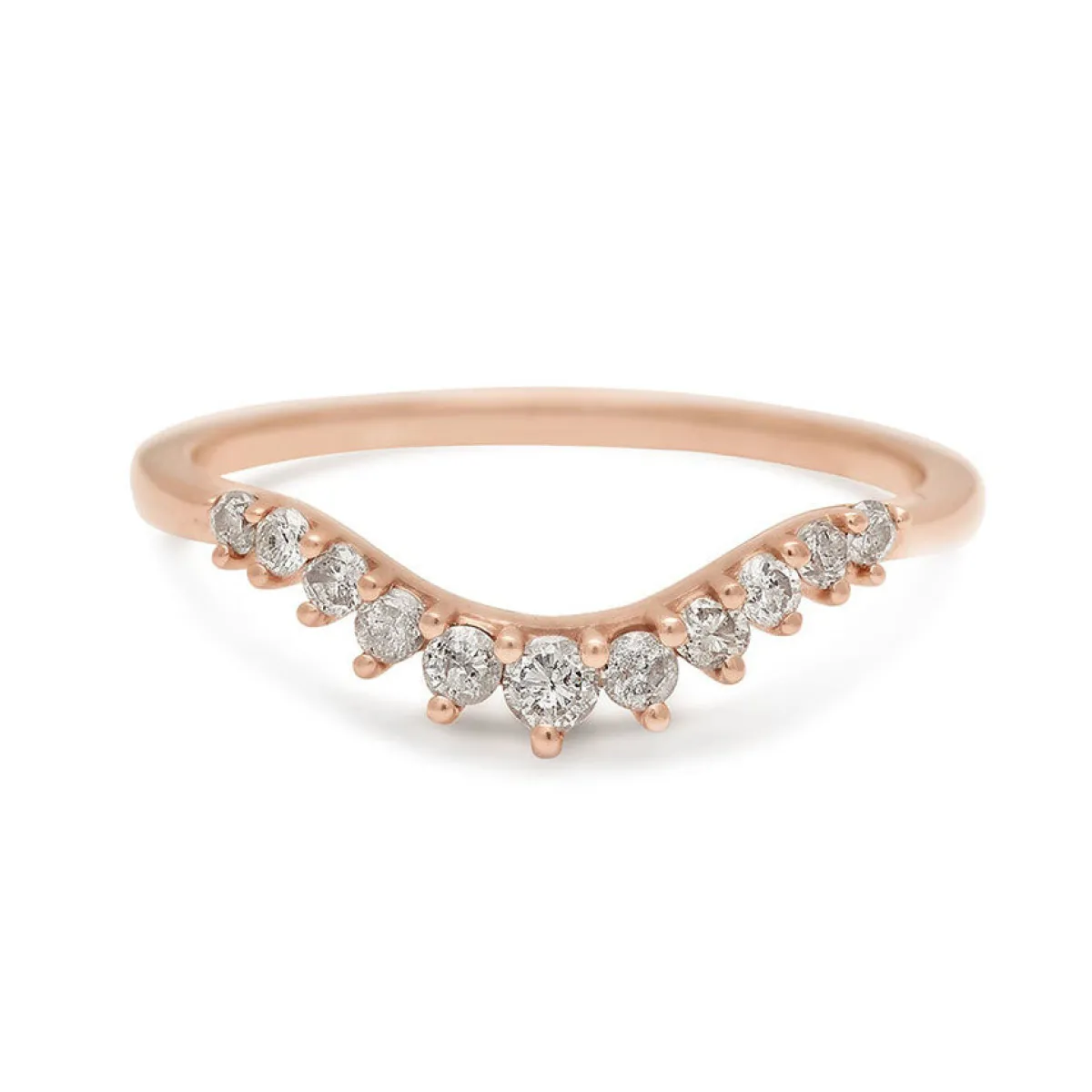Tomfoolery Grey Diamond Tiara Curve Band Outlet