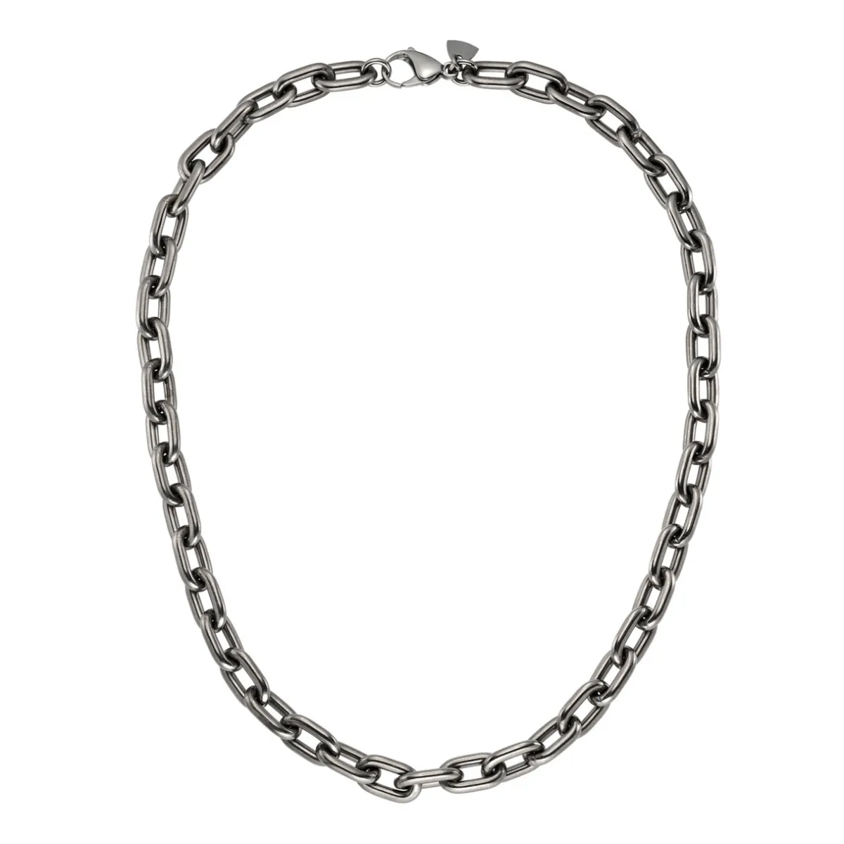 Tomfoolery Grey Titanium Anchor Chain Necklace Sale