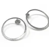 Tomfoolery Gyra Large Silver Circle Studs Discount