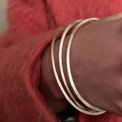 Tomfoolery Halo Silver Bangle Discount