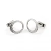 Tomfoolery Halo Small Silver Circle Studs Discount