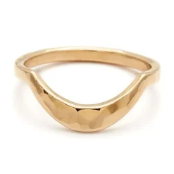 Tomfoolery Hammered Calligraphic Curve Band Best