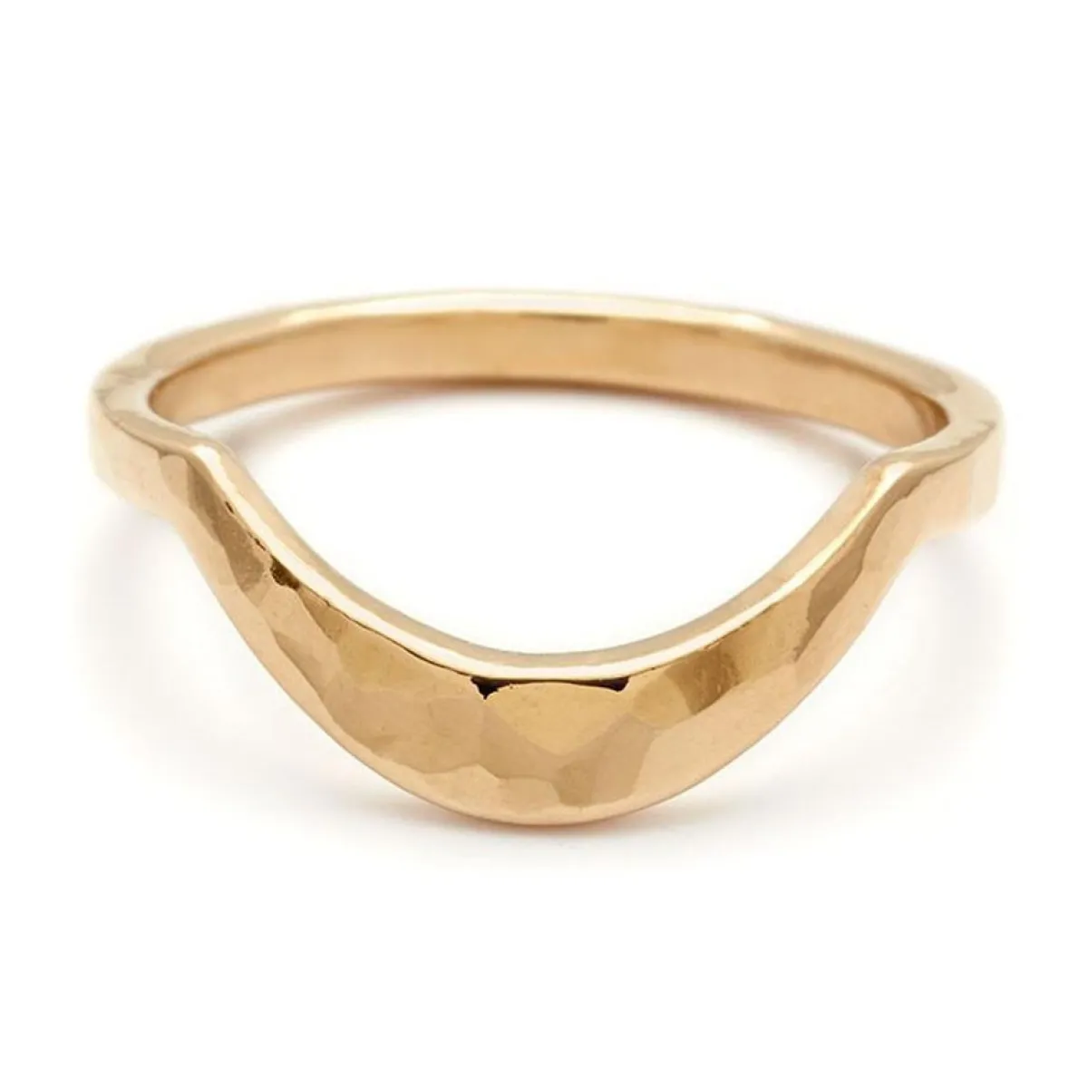 Tomfoolery Hammered Calligraphic Curve Band Best