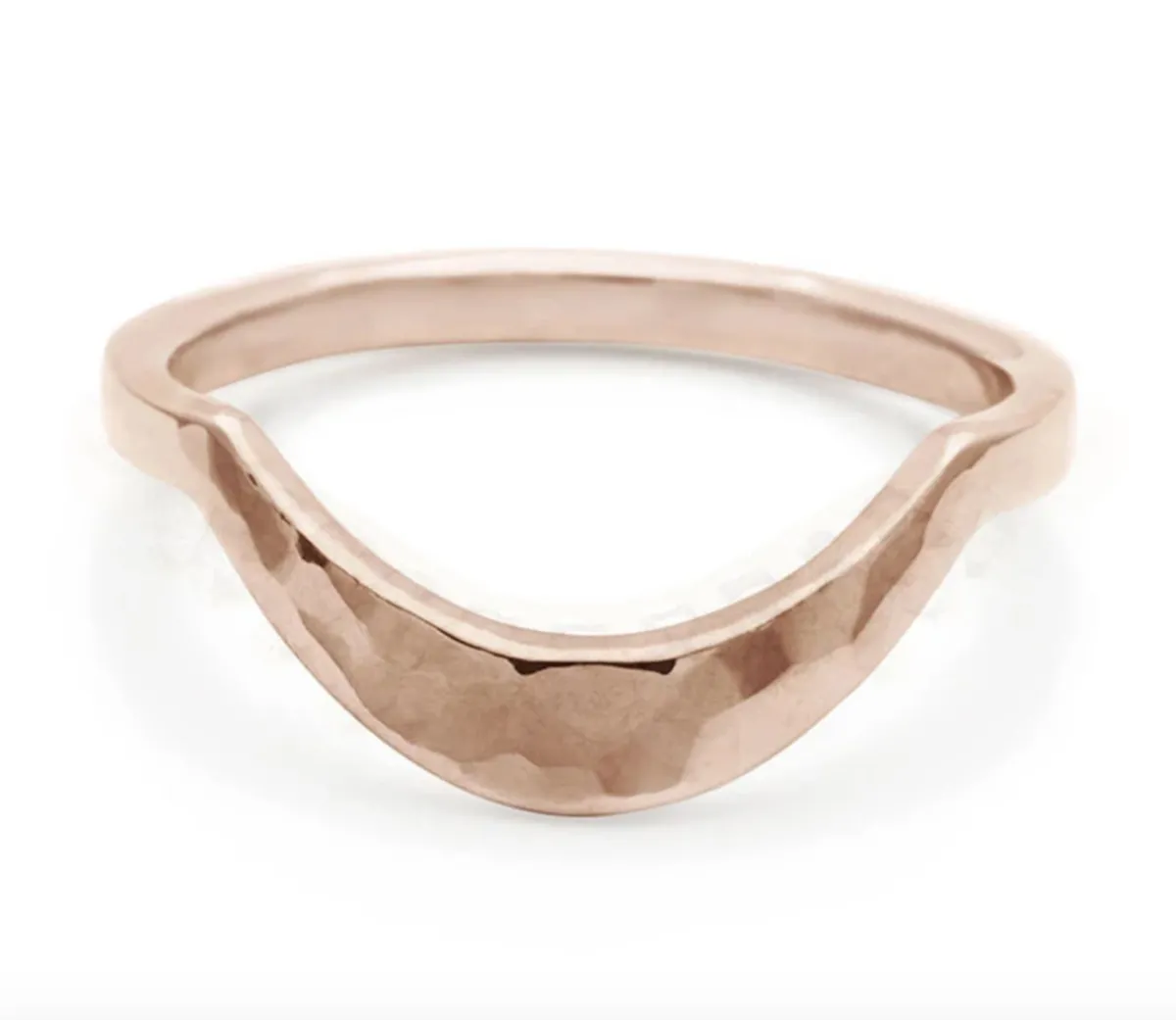 Tomfoolery Hammered Calligraphic Curve Band Best