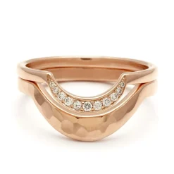Tomfoolery Hammered Calligraphic Curve Band Best