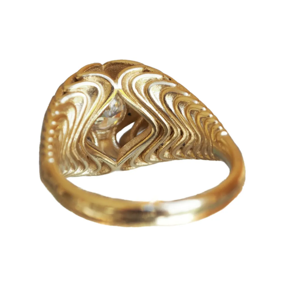 Tomfoolery Harmonic Wave Diamond Ring Fashion