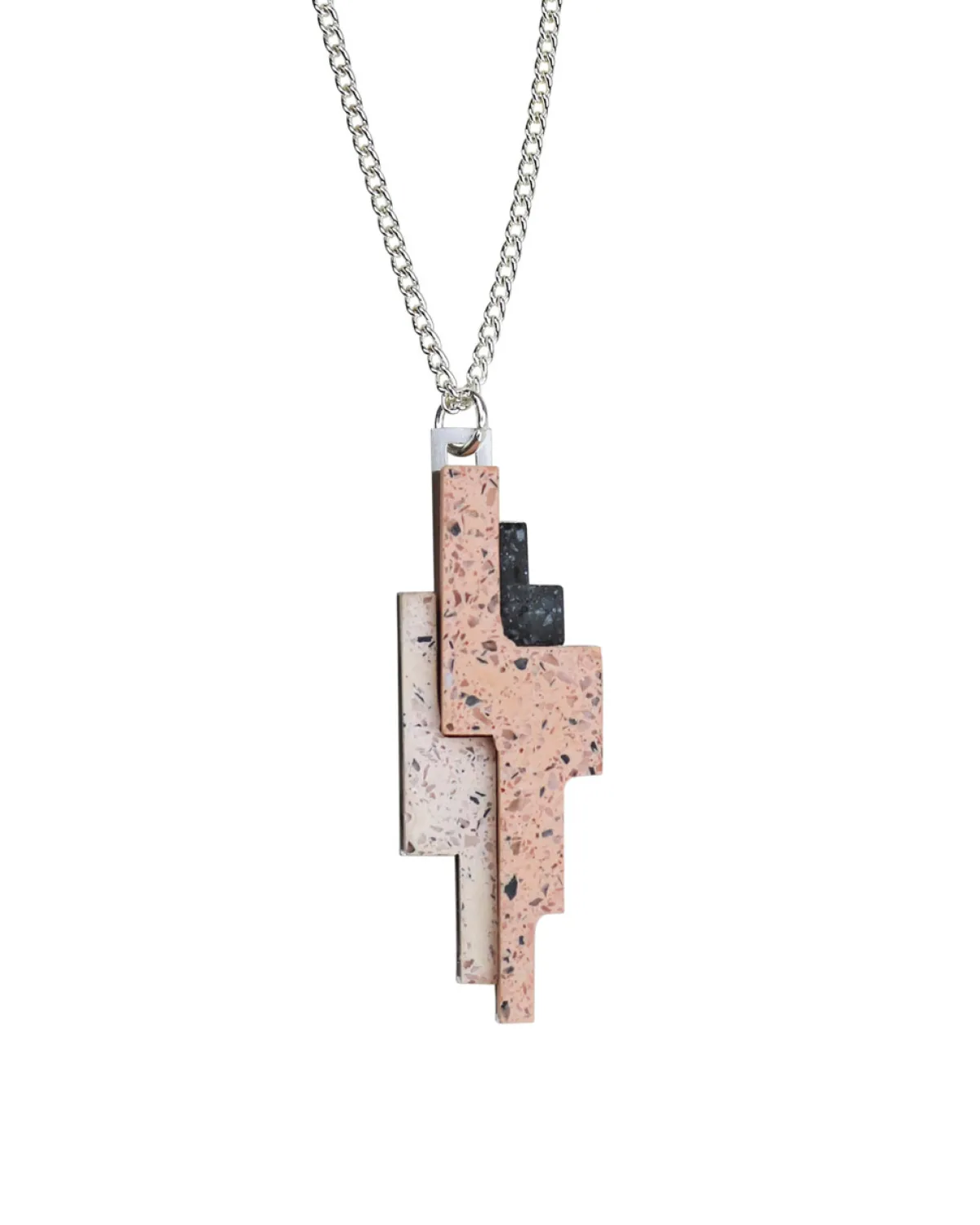 Tomfoolery Harpe Necklace in Coral Hot