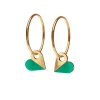 Tomfoolery Heart Hoop Earrings Hot