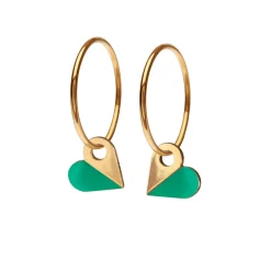 Tomfoolery Heart Hoop Earrings Hot