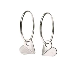 Tomfoolery Heart Hoop Earrings Hot
