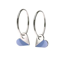 Tomfoolery Heart Hoop Earrings Hot