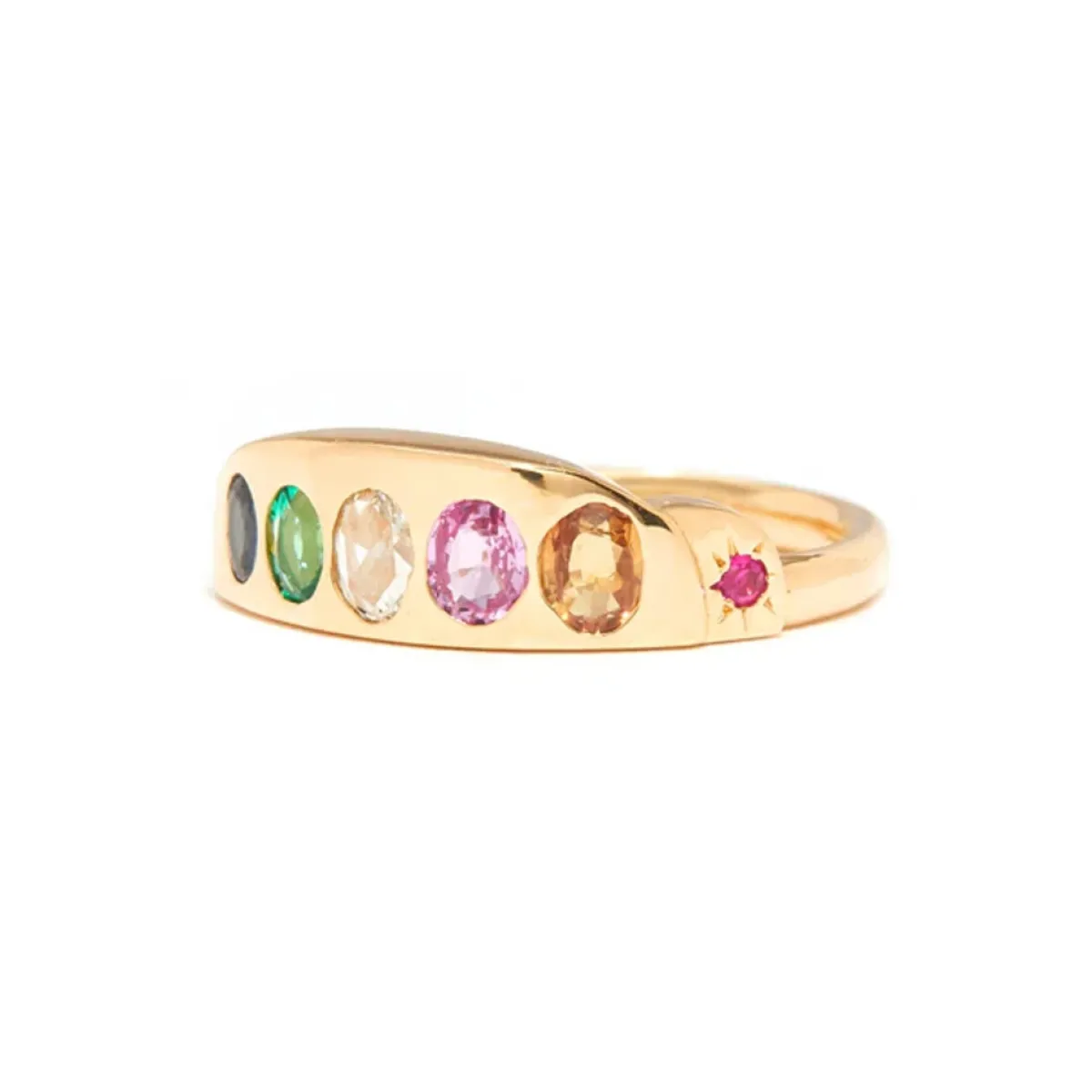 Tomfoolery Heavenly Hues Gemstone Ring Fashion