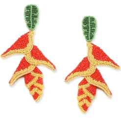 Tomfoolery Helliconia Beaded Earrings Clearance