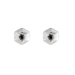 Tomfoolery Hex Gem Studs Silver Online
