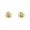 Tomfoolery Hex Gold Plated Gem Studs Best