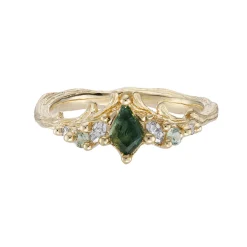 Tomfoolery Honeysuckle & Ivy Sapphire Ring Clearance