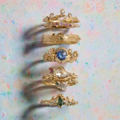 Tomfoolery Honeysuckle & Ivy Sapphire Ring Clearance