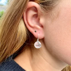 Tomfoolery Horse Coin Earrings in Silver Clearance