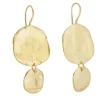 Tomfoolery Ibiza Gold Double Disc Drop Earrings(Out of Stock) Discount