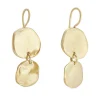 Tomfoolery Ibiza Medium Gold Disc Drop Earrings Online