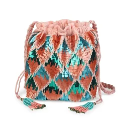 Tomfoolery Ikat Diamond Sequinned Bag Online