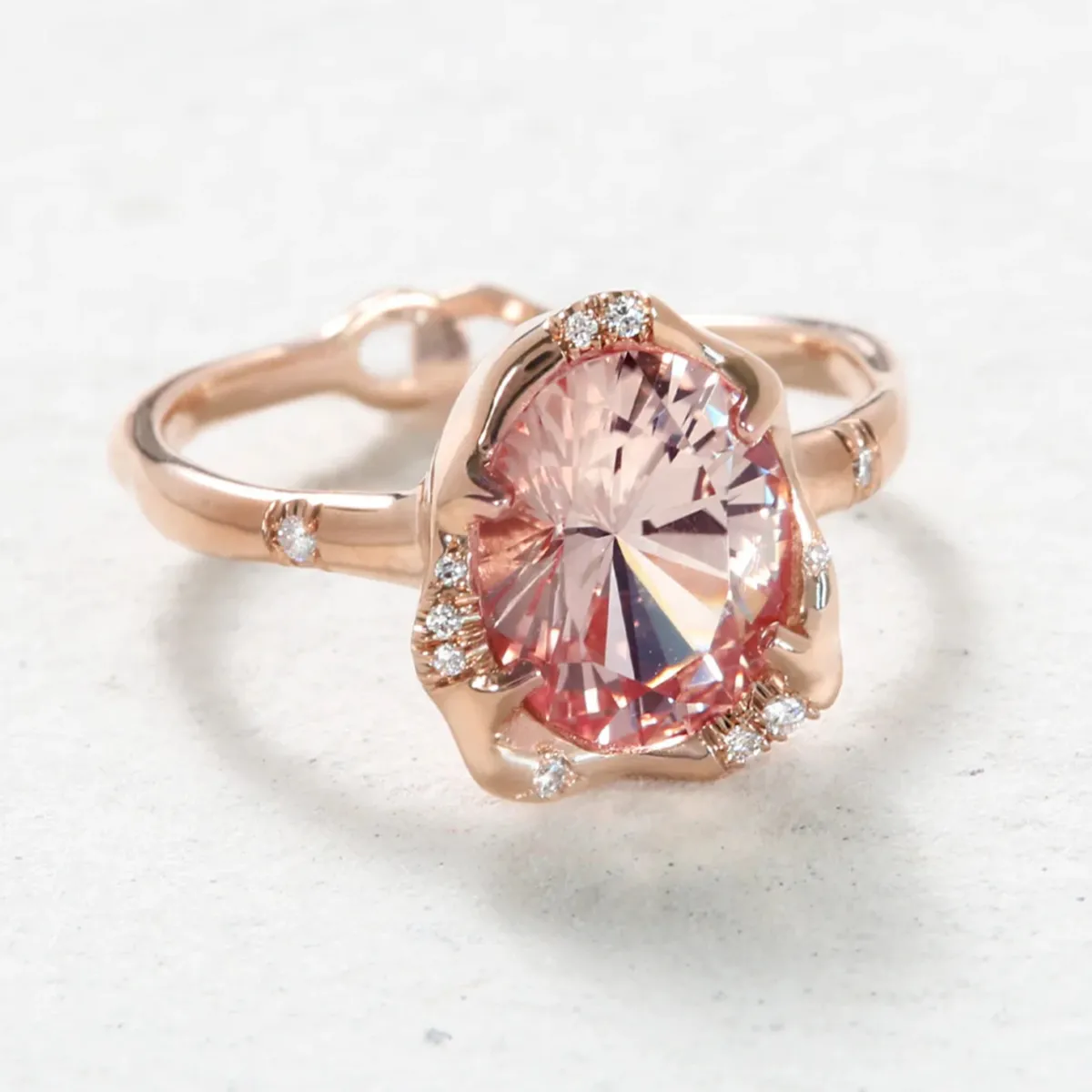 Tomfoolery Infinite Love Pink Lab Sapphire Ring Discount