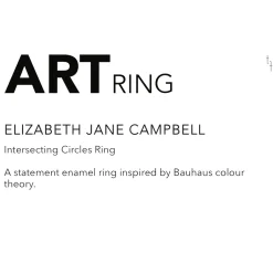 Tomfoolery ‘Intersecting Circles’ Art Ring Sale
