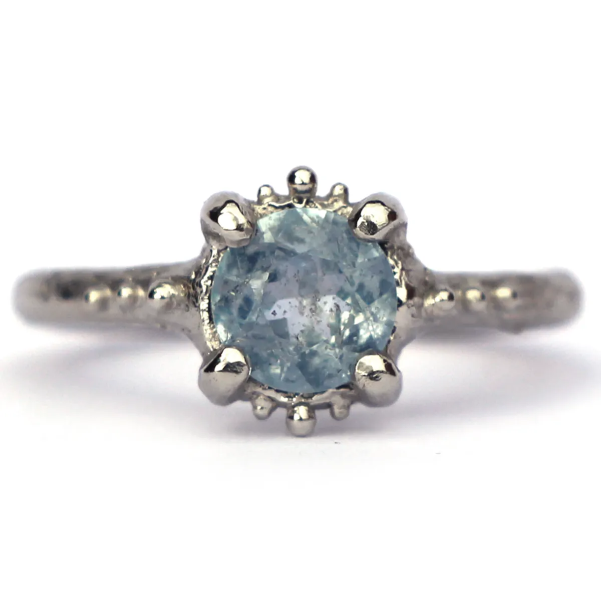 Tomfoolery Into The Deep Sapphire Solitaire Ring Hot