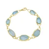 Tomfoolery Irregular Aquamarine Statement Bracelet Fashion