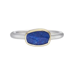 Tomfoolery Irregular Lapis Lazuli Ring Hot