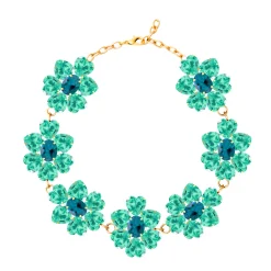 Tomfoolery Jardim Floral Necklace Turquoise Best