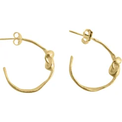 Tomfoolery Julia Gold Knot Hoop Earrings Outlet