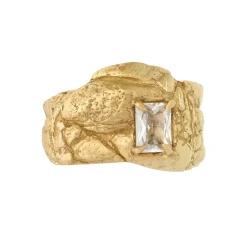 Tomfoolery Kai Gold & White Sapphire Ring Sale