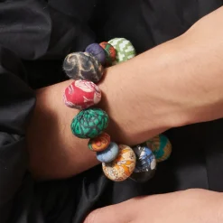 Tomfoolery Kantha Coterie Beaded Bracelet Clearance
