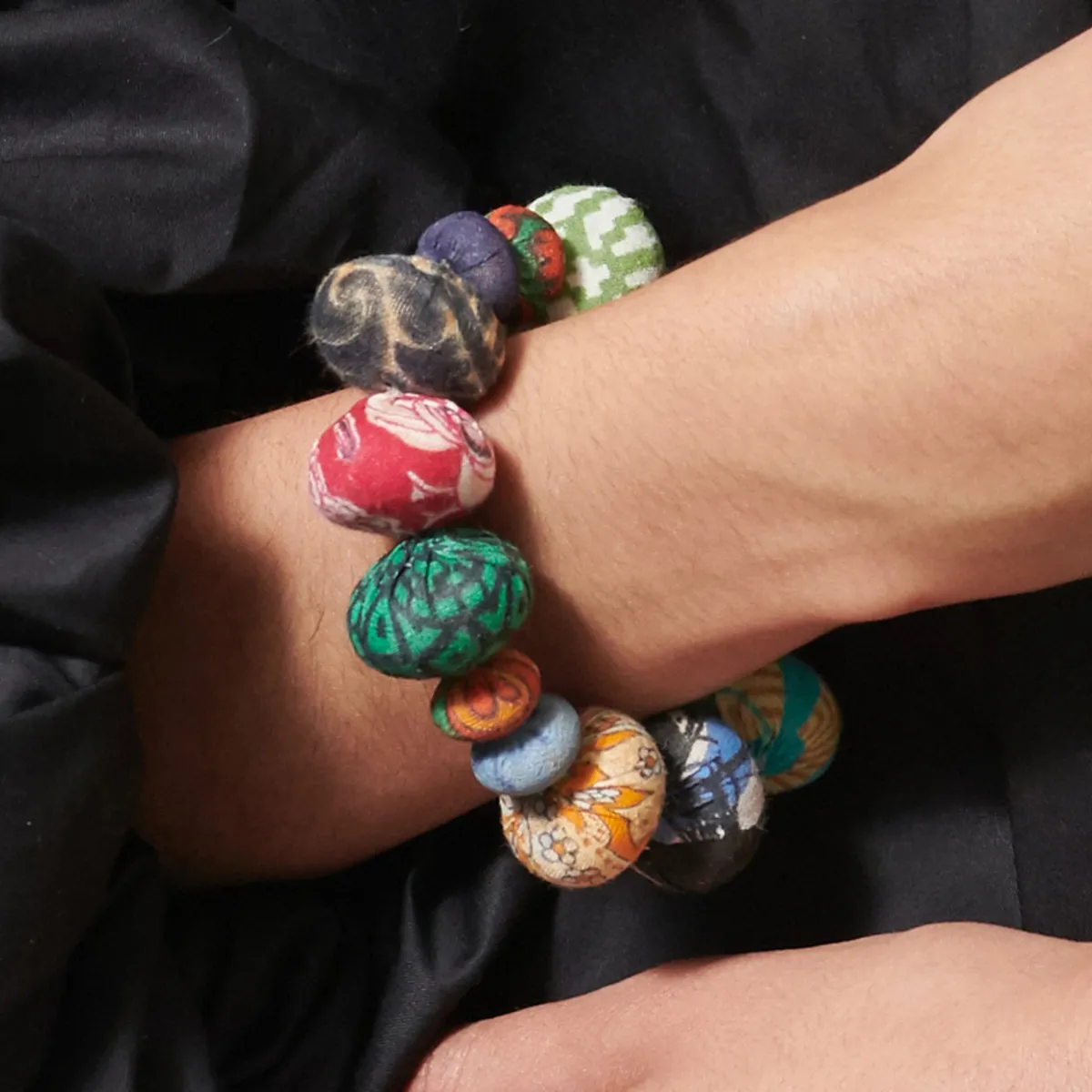 Tomfoolery Kantha Coterie Beaded Bracelet Clearance