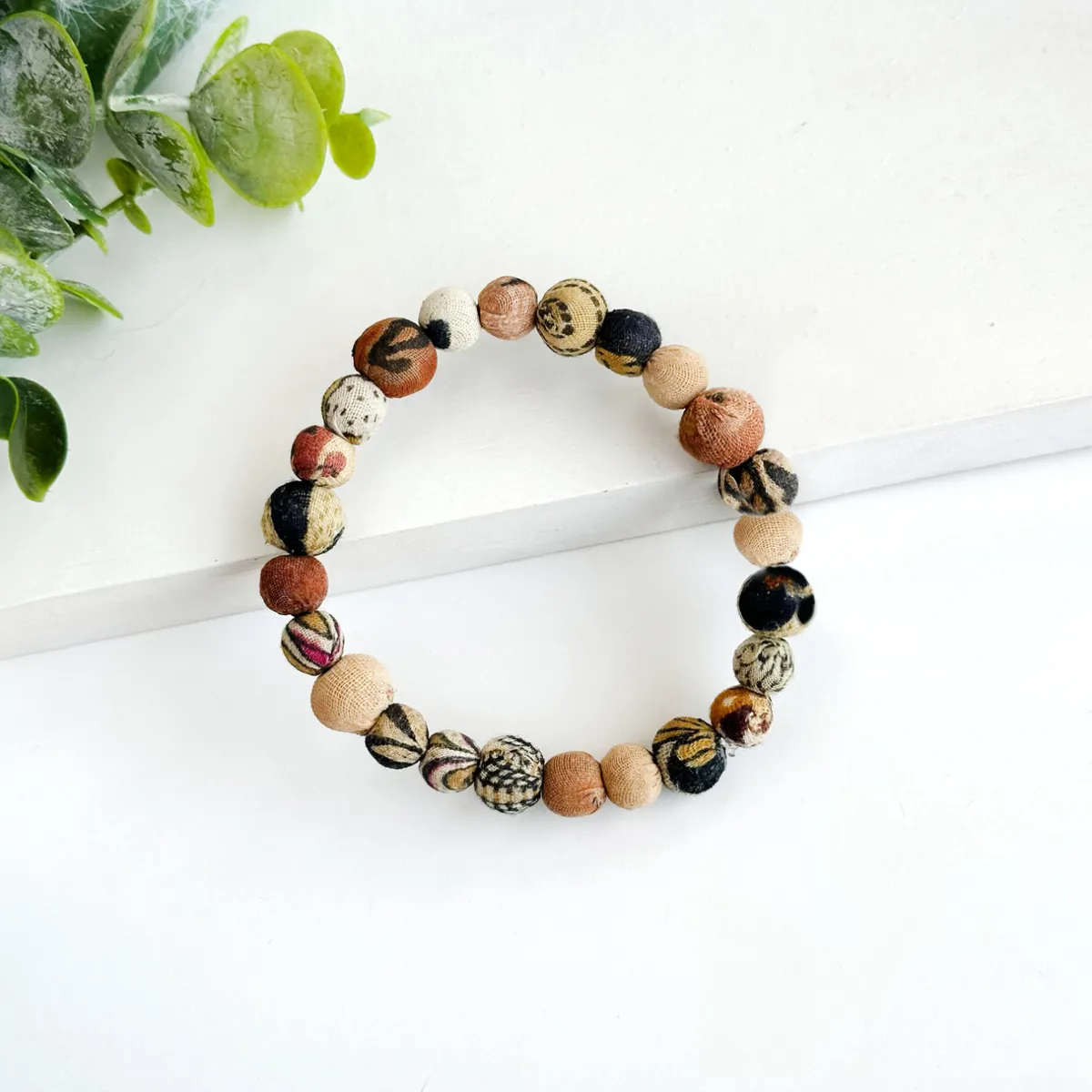 Tomfoolery Kantha Desertscape Beaded Bracelet Online