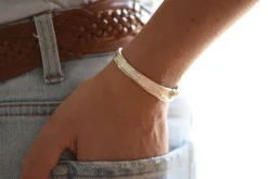 Tomfoolery Knot Oak Cuff in Silver Outlet