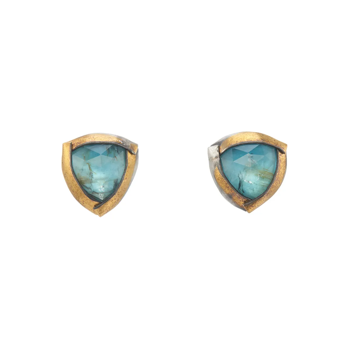 Tomfoolery Kyanite Tri Fold Studs Best