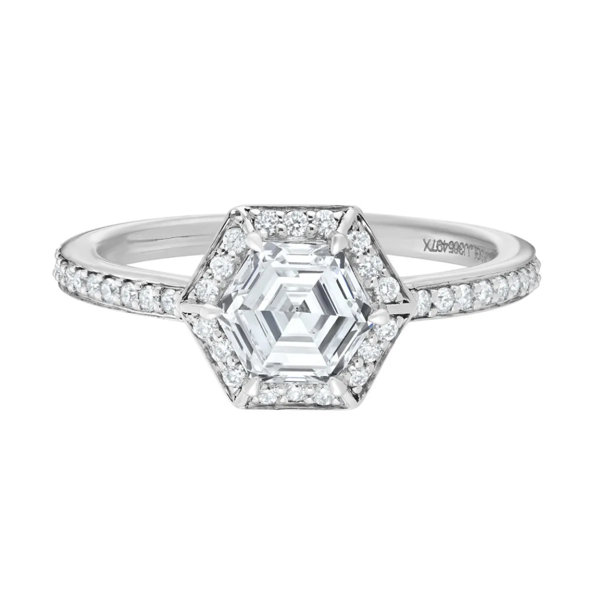 Tomfoolery Lab Hexagon Diamond Halo Ring Best