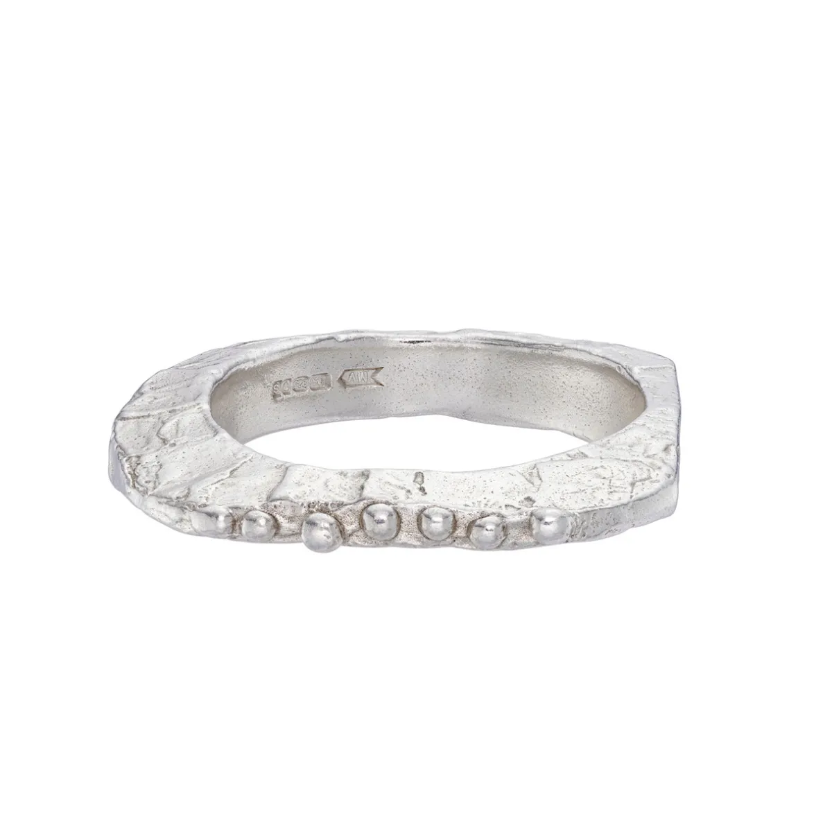 Tomfoolery Lagan Irregular Silver Ring Online