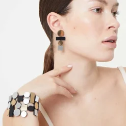 Tomfoolery Large Bauhaus Earrings Clearance