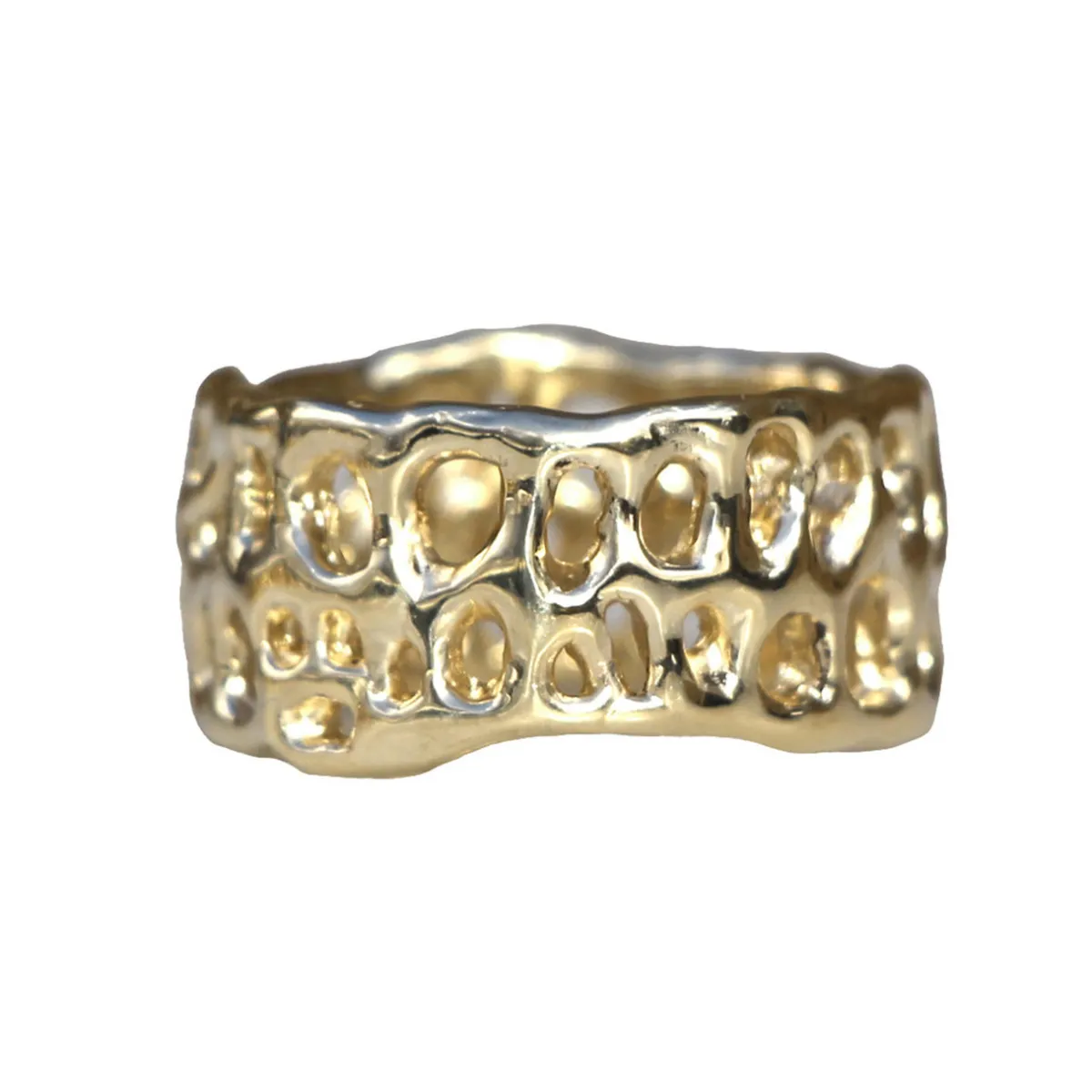 Tomfoolery Large Coral Ring New