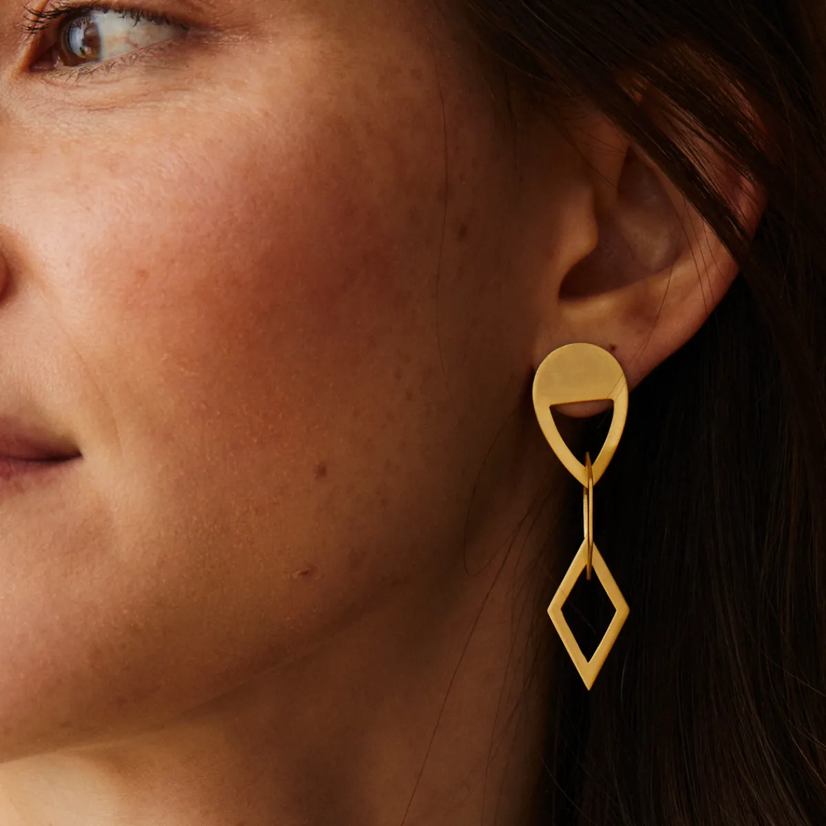 Tomfoolery Large Multi Shape Drop Earrings New