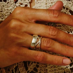 Tomfoolery Layla Gold Vermeil Twisted Ring Best