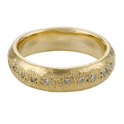 Tomfoolery LI 5mm White Diamond Scatter Ring Fashion