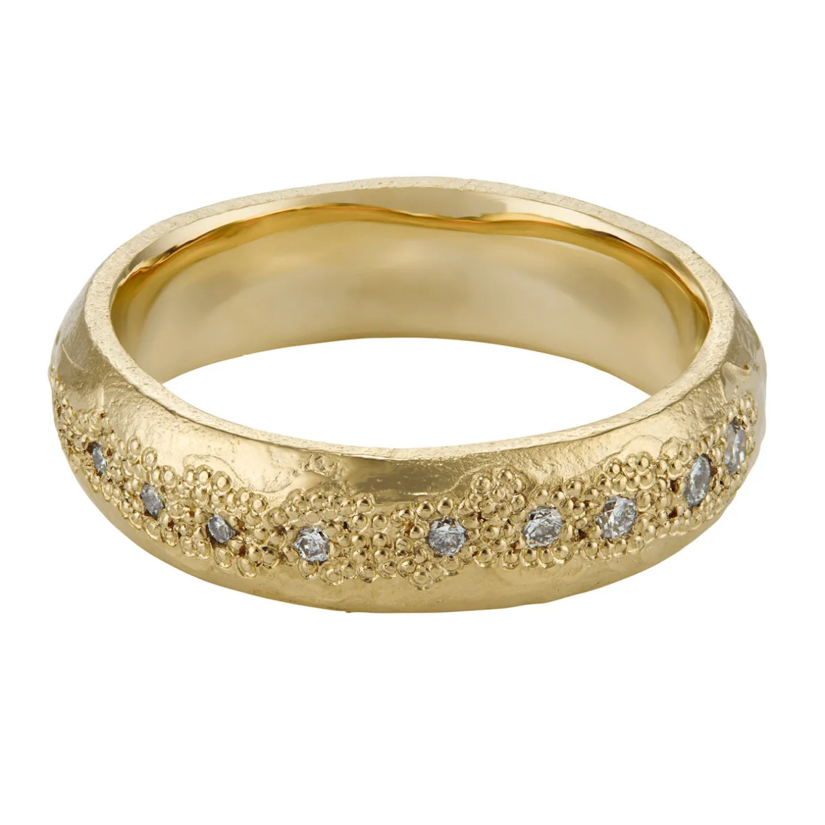 Tomfoolery LI 5mm White Diamond Scatter Ring Fashion