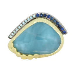 Tomfoolery ‘Life Is Really A River’ Art Ring Fashion
